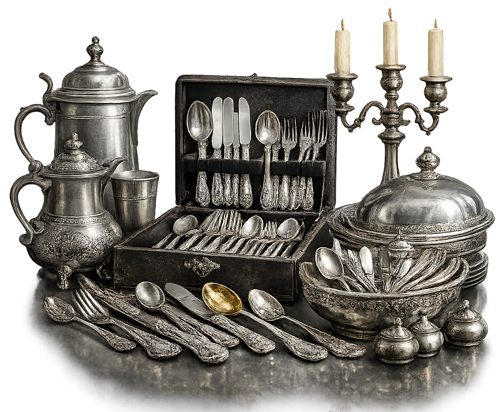 silber-und-versilberte-bestecke